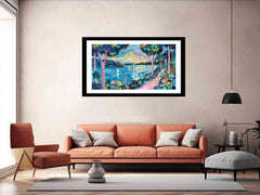 River Art Framed Print