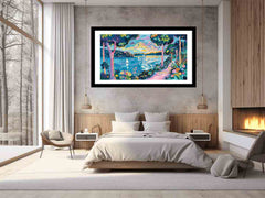 River Art Framed Print