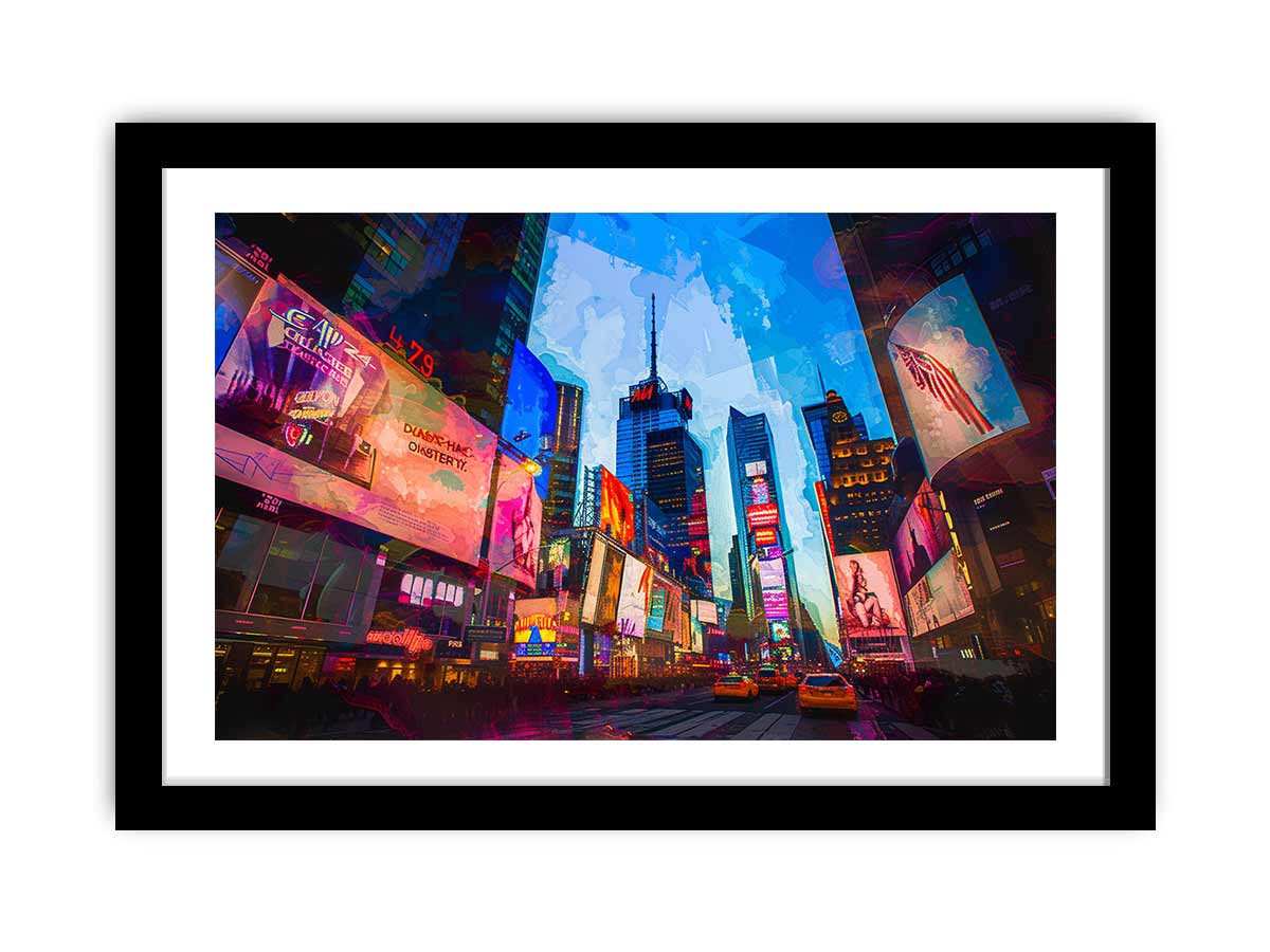 Times Square Framed Print