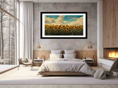 Summar Sunflower Framed Print