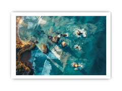 Great Ocean Road Drone View Framed Print