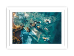 Great Ocean Road Drone View Framed Print