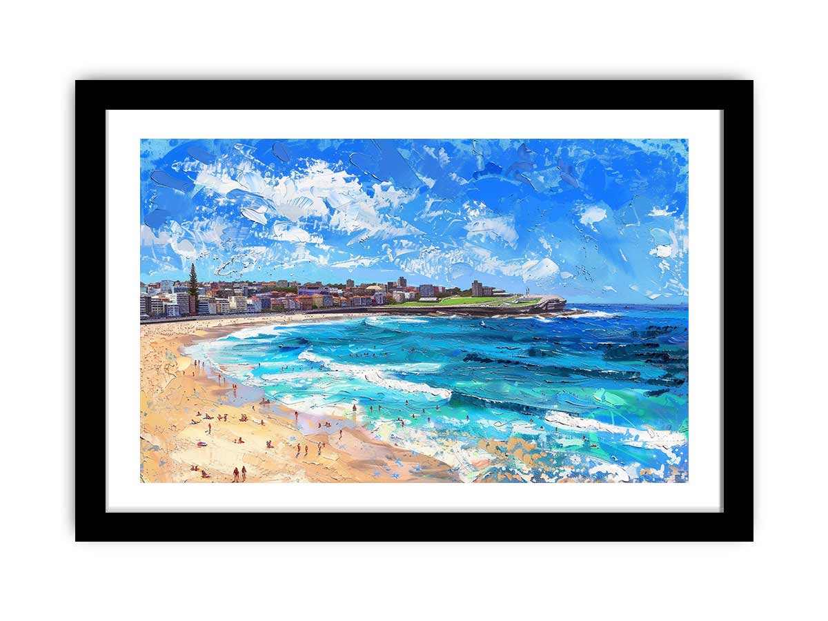 Bondi Beach Art Framed Print