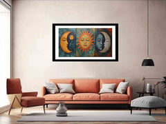 Sun Moon Framed Print  Print