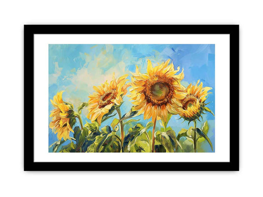 Summer Sunflowers Framed Print