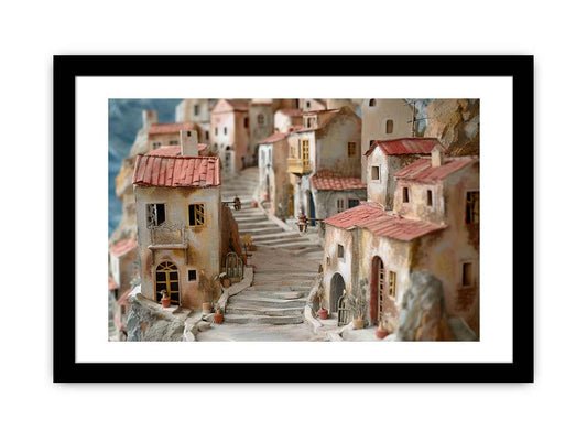 The Greek Village Framed Print