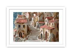 The Greek Village Framed Print