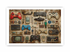 Video Game Controller Framed Print