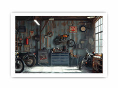 Garage Framed Print