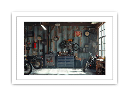 Garage Framed Print