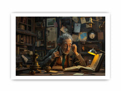 Genius at Work  Framed print