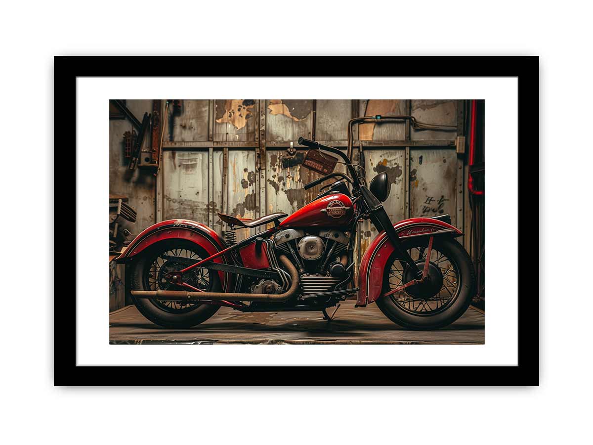 Vintage Bike Framed print