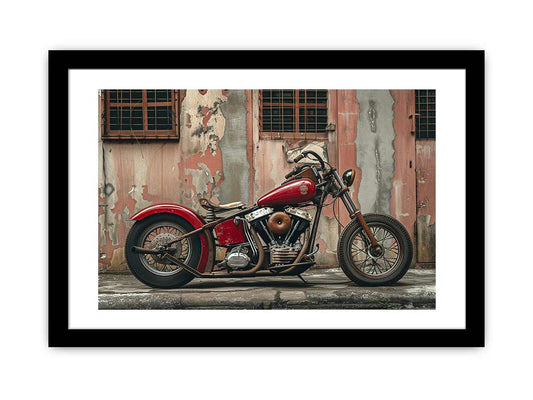 Vintage Bike Framed Print