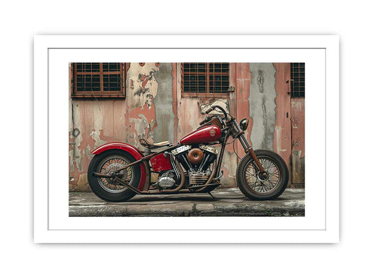 Vintage Bike Framed Print