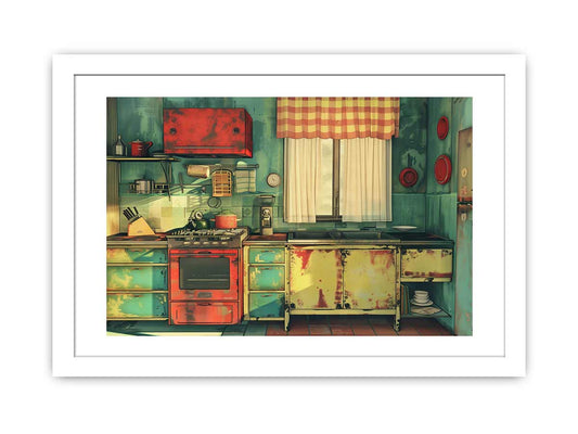 Vintage Kitchen Framed Print