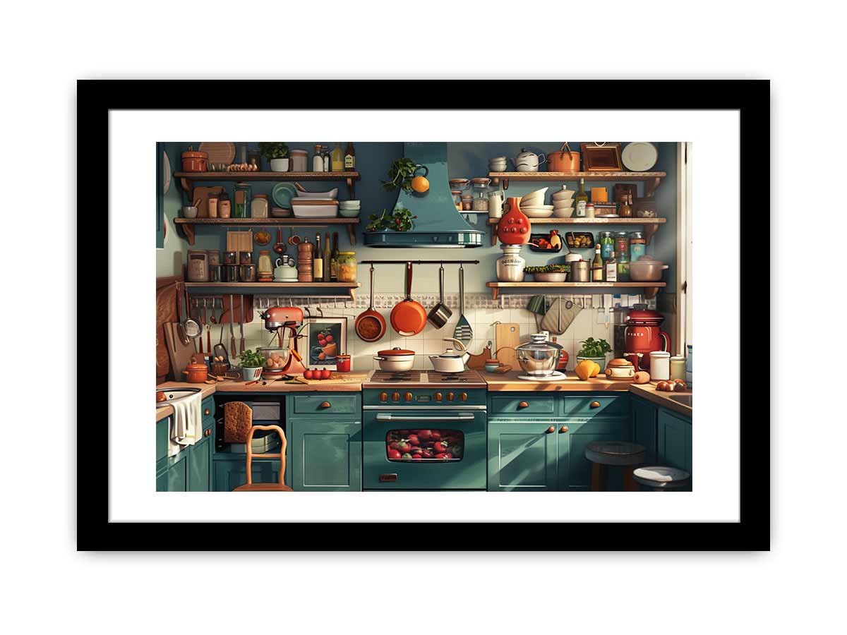 Kitchen Framed Framed Print