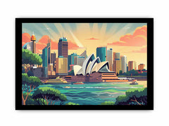 Sydney Framed  Print