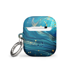 Turquoise Swirl  Case for AirPods