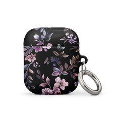 Black Floral Case for AirPods