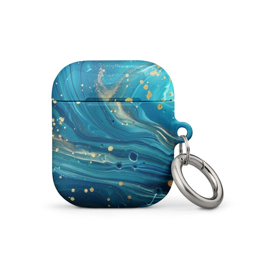 Turquoise Swirl  Case for AirPods