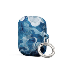 Blue watercolor Case for AirPods