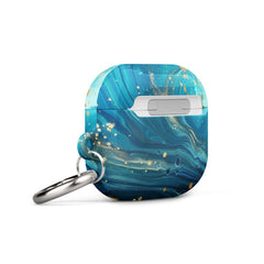 Turquoise Swirl  Case for AirPods