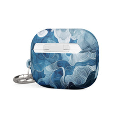 Blue watercolor Case for AirPods