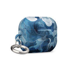 Blue watercolor Case for AirPods