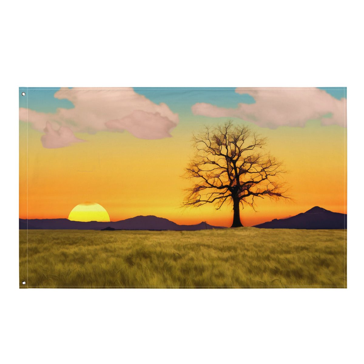 Sunrise Flag Tapestry wall hanging
