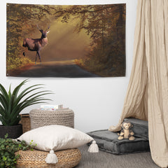 Deer Flag   Tapestry wall hanging