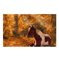 Horse Wall Art Painting  Flag Tapestry