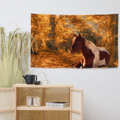 Horse Wall Art Painting  Flag Tapestry