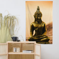 Buddha Painting Flag Tapestry