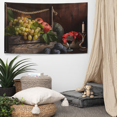 Rope Still Life Painting Flag Tapestry