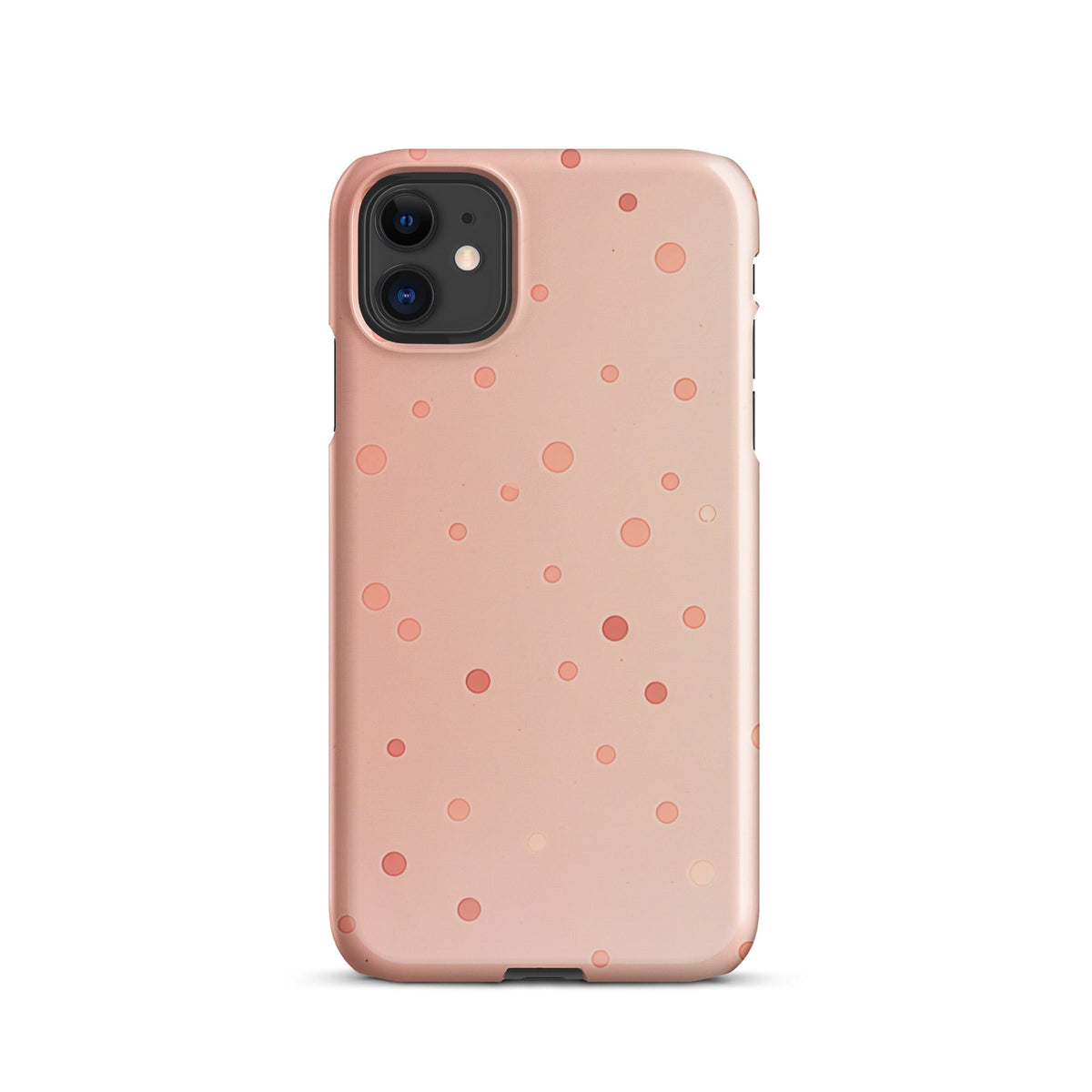 Peach Dots Phone case for iPhone