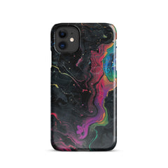 Black rainbow Phone case for iPhone