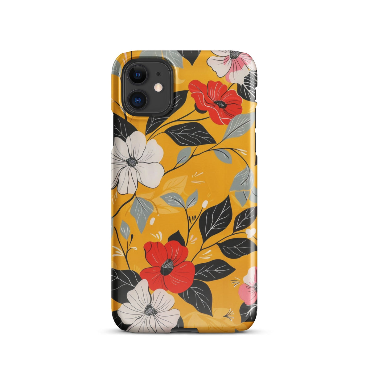 Yellow Floral Phone case for iPhone