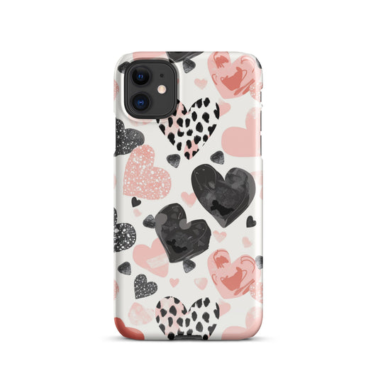 Diamond Hearts Phone case for iPhone