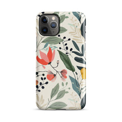 Botanical leaves Phone case for iPhone