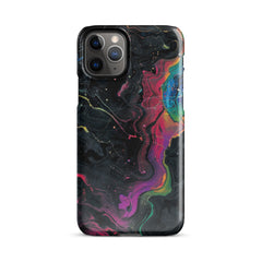 Black rainbow Phone case for iPhone