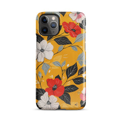 Yellow Floral Phone case for iPhone