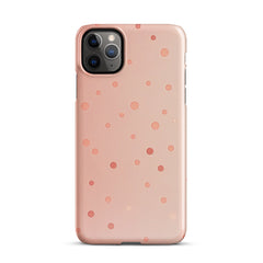 Peach Dots Phone case for iPhone