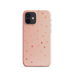 Peach Dots Phone case for iPhone