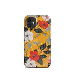 Yellow Floral Phone case for iPhone