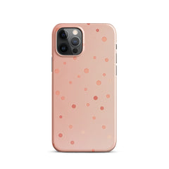 Peach Dots Phone case for iPhone