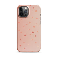 Peach Dots Phone case for iPhone