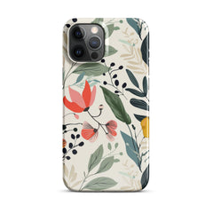 Botanical leaves Phone case for iPhone