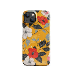 Yellow Floral Phone case for iPhone