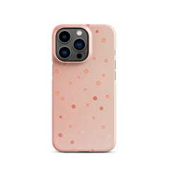 Peach Dots Phone case for iPhone