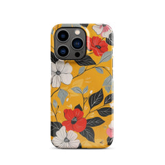 Yellow Floral Phone case for iPhone